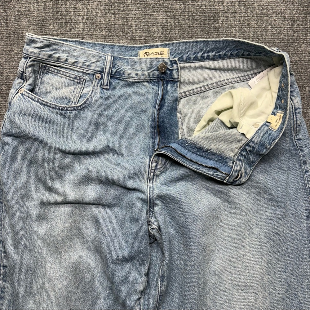 Madewell Jeans Womens 33 (38x31) Blue Super Wide Leg Preppy Modern Denim Skater - Picture 3 of 14